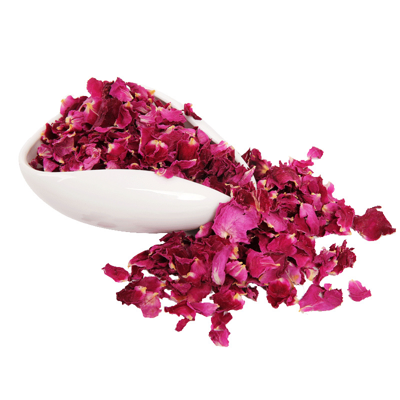Rose petals edible can do donkey-hide gelatin cake double red rose dried green food origin straight hair