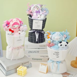 Mother's Day Kroomi Doll Flower bouquet Finished doll cartoon doll flower bouquet 520 Valentine's Day birthday gift