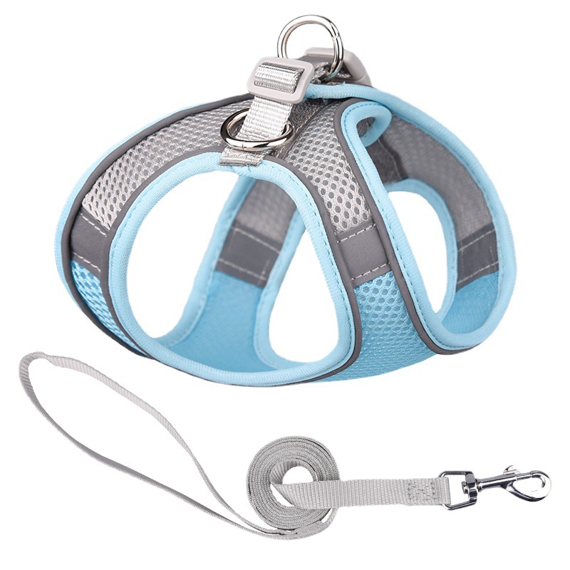 New pet chest strap vest-style reflective strap dog traction rope hands-free cat pet supplies wholesale