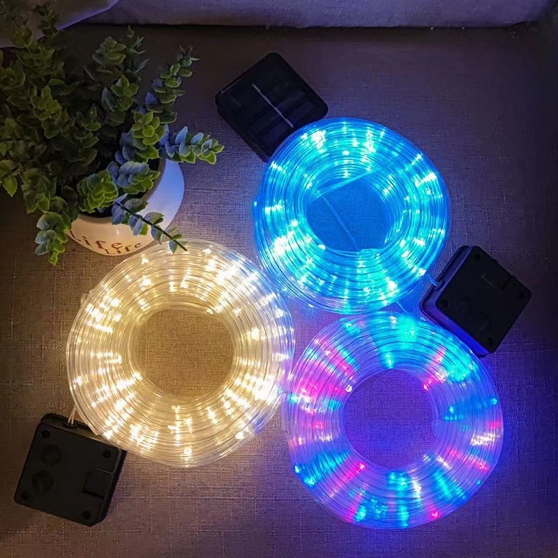 LEDクロスボーダー太陽光パイプライトストリングPVC銅線屋外防水ガーデンクリスマス庭点灯装飾イルミネーション|undefined