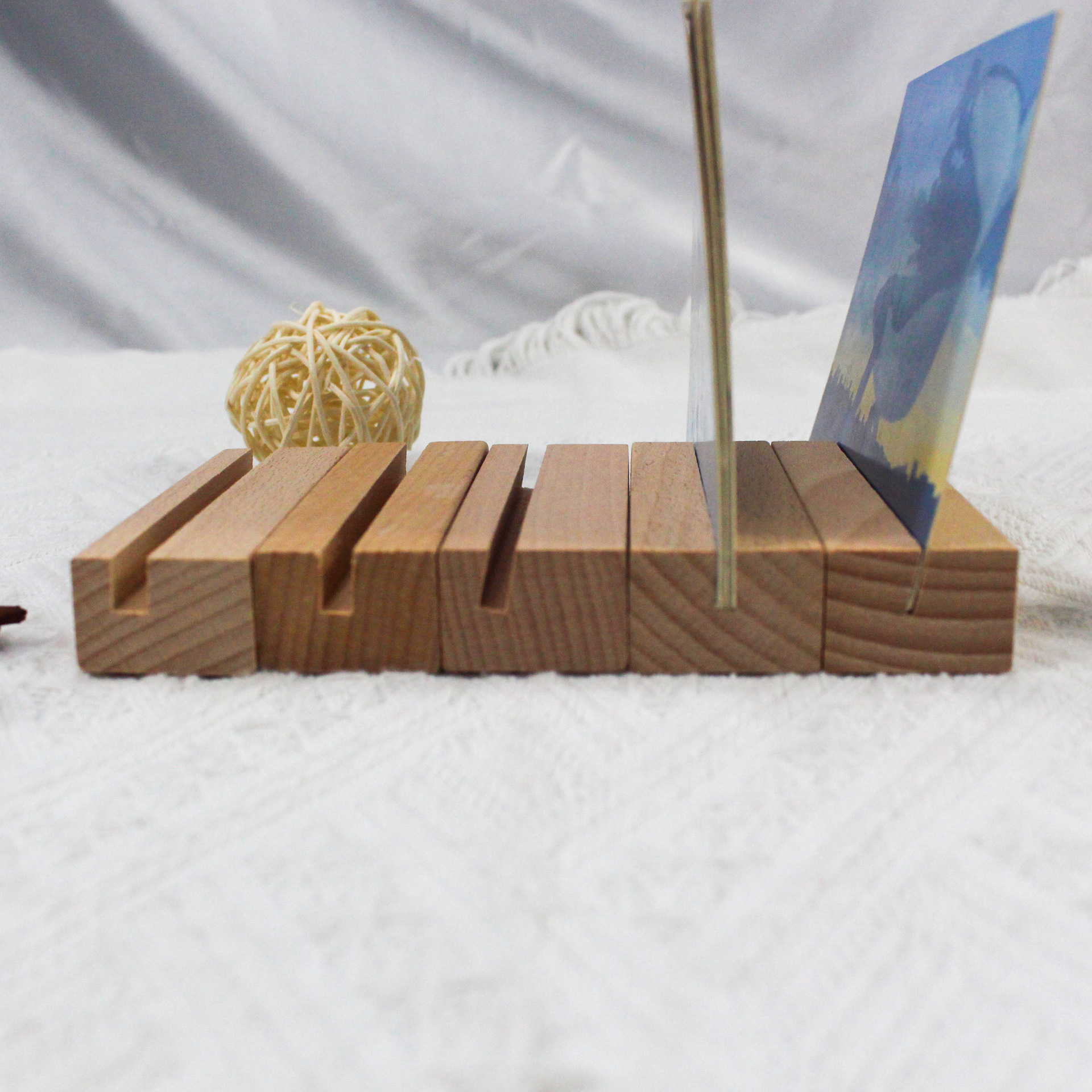 Solid Wood label rack promotional price tag dessert price stand pop bread cake baking price tag holder