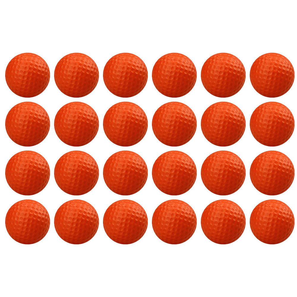 42MM orange golf indoor and outdoor practice ball PU Foam solid sponge soft ball pet toy ball