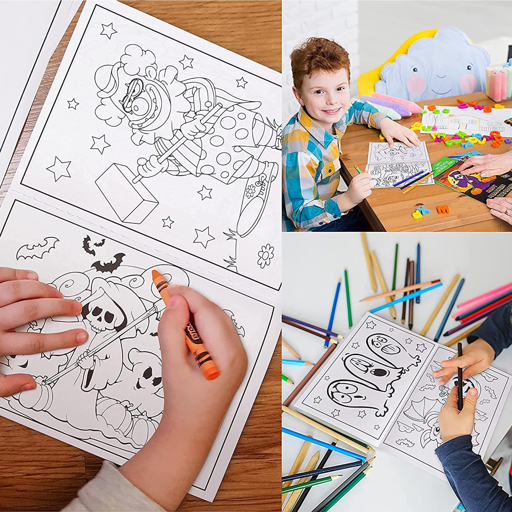 Amazon new Easter coloring book painting children cartoon rabbit egg coloring book party coloring book