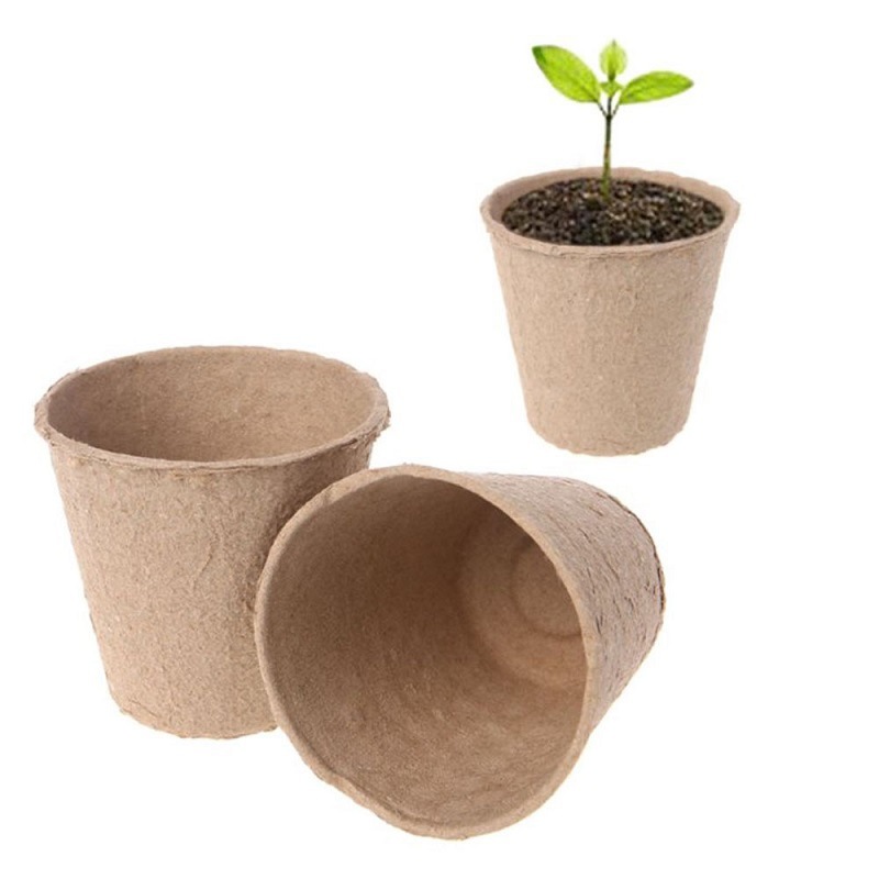 Cross-border Seed Startup Plate Degradable Seedling Bowl Pulp Seedling Cup Plant Pot Seed Germination Planting Tools