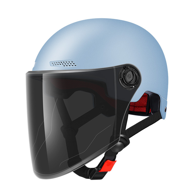 3c Certification Helmet Electric Car Men's And Women's New National Standard Summer Sunscreen Helmet Solid Color Four Seasons Half Helm_voghion.com