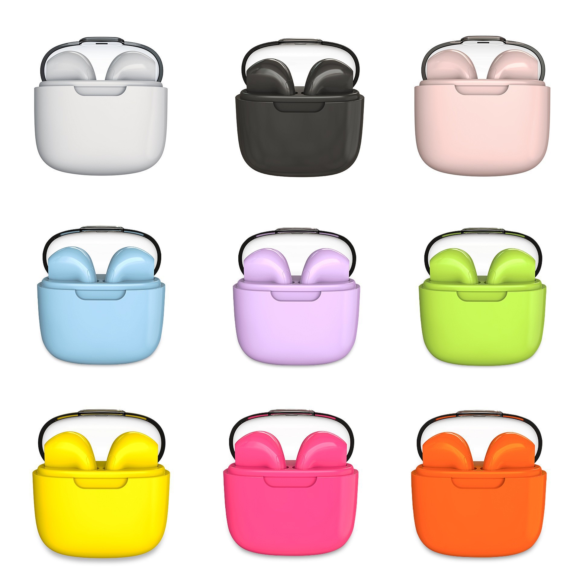 Трансграничный взрыв A2pro Прозрачная крышка мини-Macaron многоцветная Bluetooth-гарнитура с низким энергопотреблением и низкой задержкой