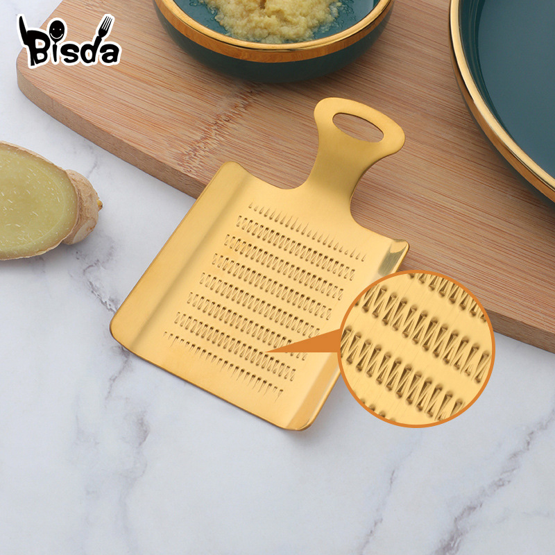 Stainless Steel Ginger Grinder Creative Ginger Grinding Shovel Kitchen Tools Ginger Garlic Grinder Two-way Grinder Grinder