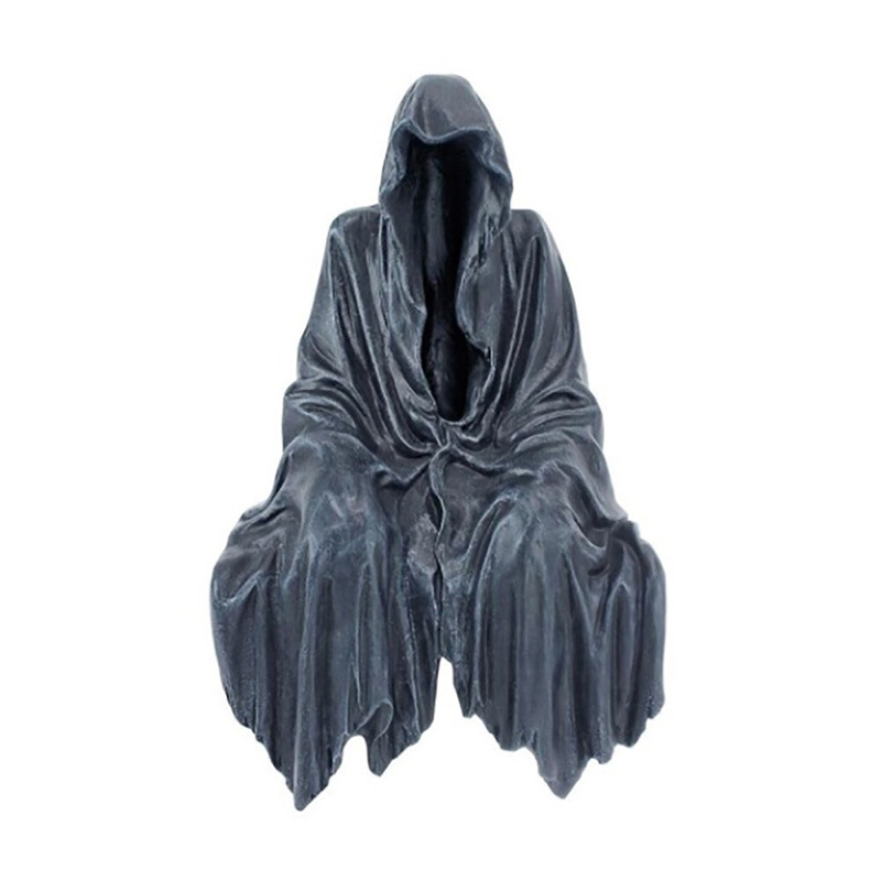 クロスボーダーの神秘的な黒い服の置物の秘密の風格の黒色系の樹脂の工芸品の舞台裏の暗い手の創意の装飾|undefined