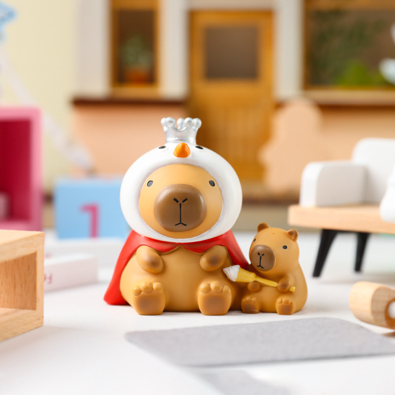 Internet celebrity new style little bean capabala fashion play blind box hand-made desktop decoration gift capybara peripheral