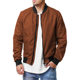 European and American New Men's Aviator Jacket Spring and Autumn Cross-border Casual Trendy Large Size Men's Zipper Men's Jacket 5XL