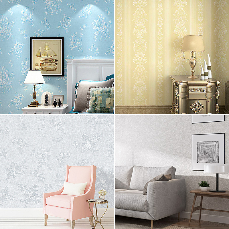 Self-adhesive wallpaper wholesale PVC thickened waterproof moisture-proof bedroom living room background wall wall stickers wallpaper cross-border exclusive