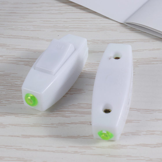 Household high-power bedside switch boat plastic small rocker power switch white hand pinch button switch