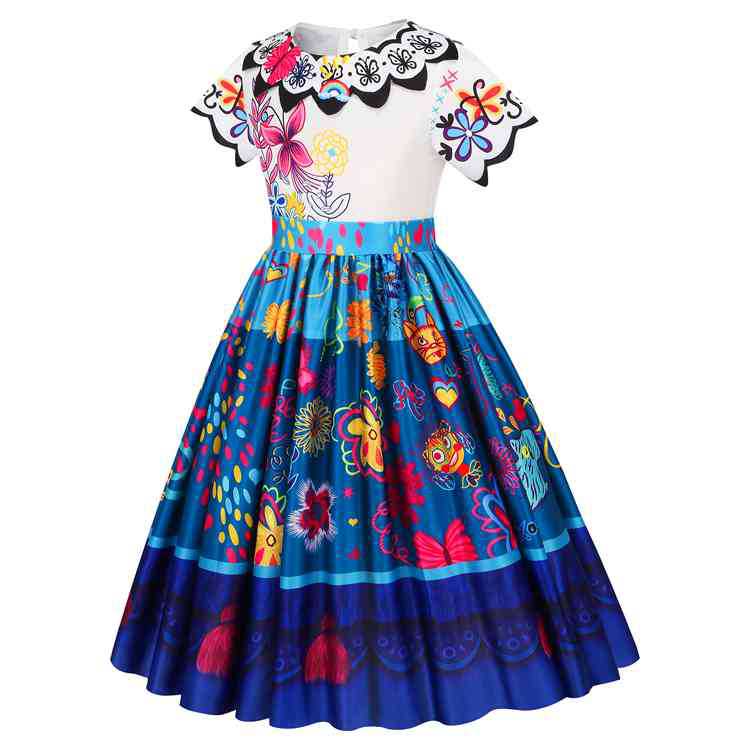 2022 Magic Full House Children's Dress Isbela cosplay Amazon Foreign Trade Dress Mirabe Girl Princess Dress