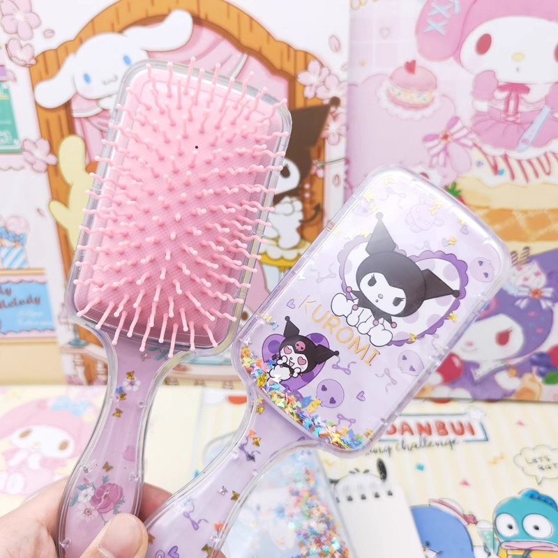 サンリオのエアクッションの櫛の高顔の価値の櫛の漫画のかわいい女子学生の櫛の髪のクロミの美楽ティのパーチャの犬。|undefined