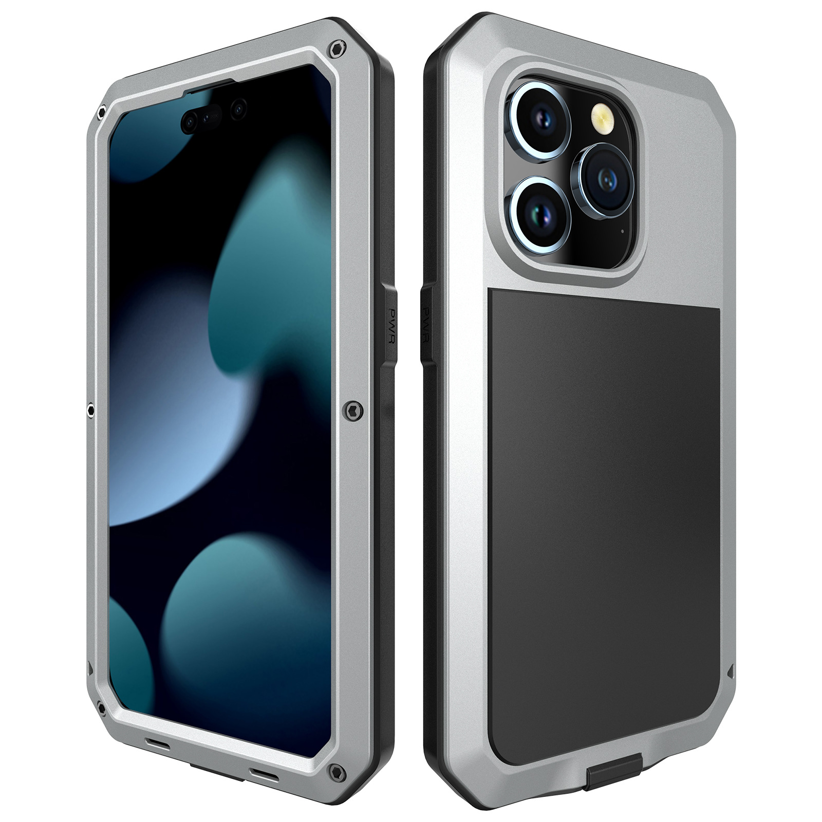 適用蘋果15手機殼運動金屬三防iPhone15ProMax密封防摔防塵手機套
