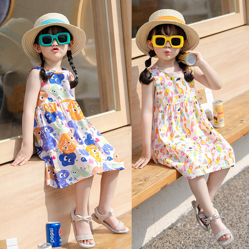 Girls Dress 2023 Children's Dress New Children's Clothes Big Children's Girl Princess Dress Girl's Dress