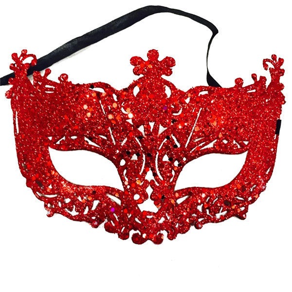 Source Factory Mask Wholesale Carnival Christmas Ball Carnival Gold Powder Hollow Fox Plastic Cosmetic Mask
