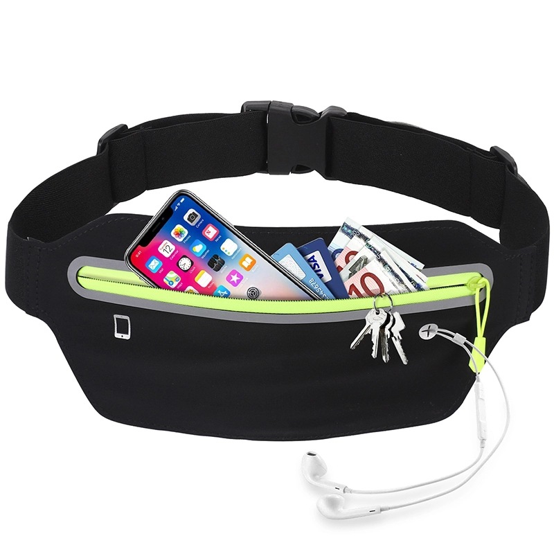 New ultra-thin mobile phone waist bag elastic outdoor sports running bag waterproof close-fitting invisible mobile phone bag waist bag