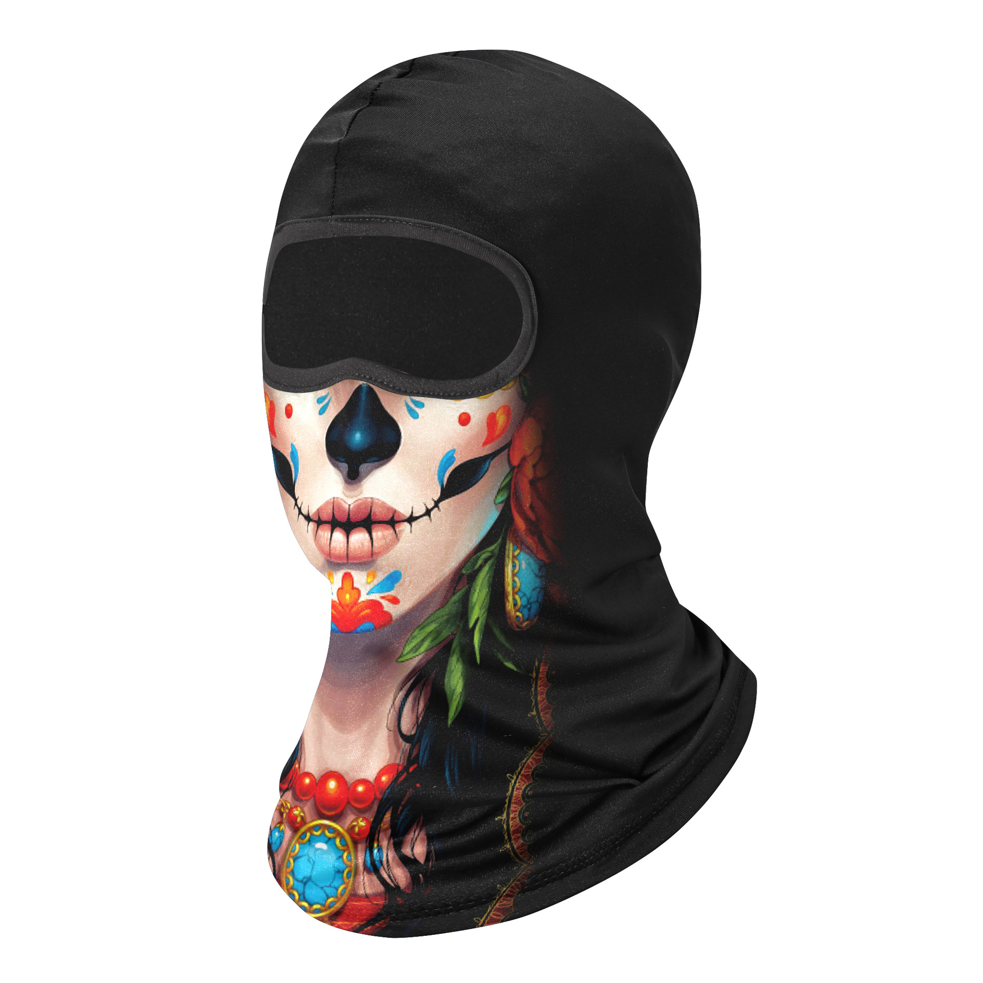 Headgear Motorcycle Sunscreen Motorcycle Ice Silk Windproof Skull Mask Men's and Women's Breathable Sweat-wicking Full Face Neck Headgear