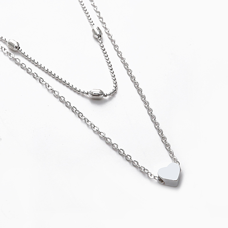 European and American Cross-border New Accessories Fashion Oval Bead Chain Big Love Anklet Women's Beach Holiday Style Foreign Trade Anklet