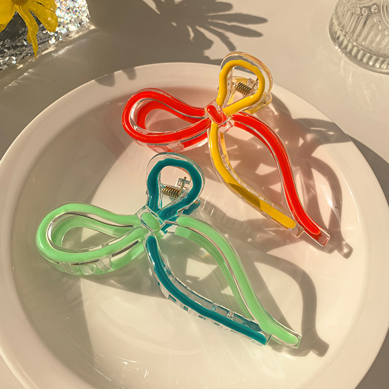 Jelly Shark Clip Damen 2024 Neue High-End Sense Grab Clip Back Head Tie Haargreifer Kopfbedeckung Clip Große Haarnadel_voghion.com