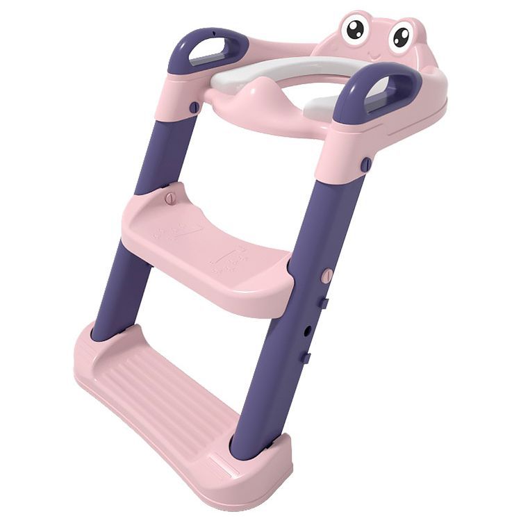 Frog children toilet ladder baby girl auxiliary ladder foldable toilet ring portable children toilet ring