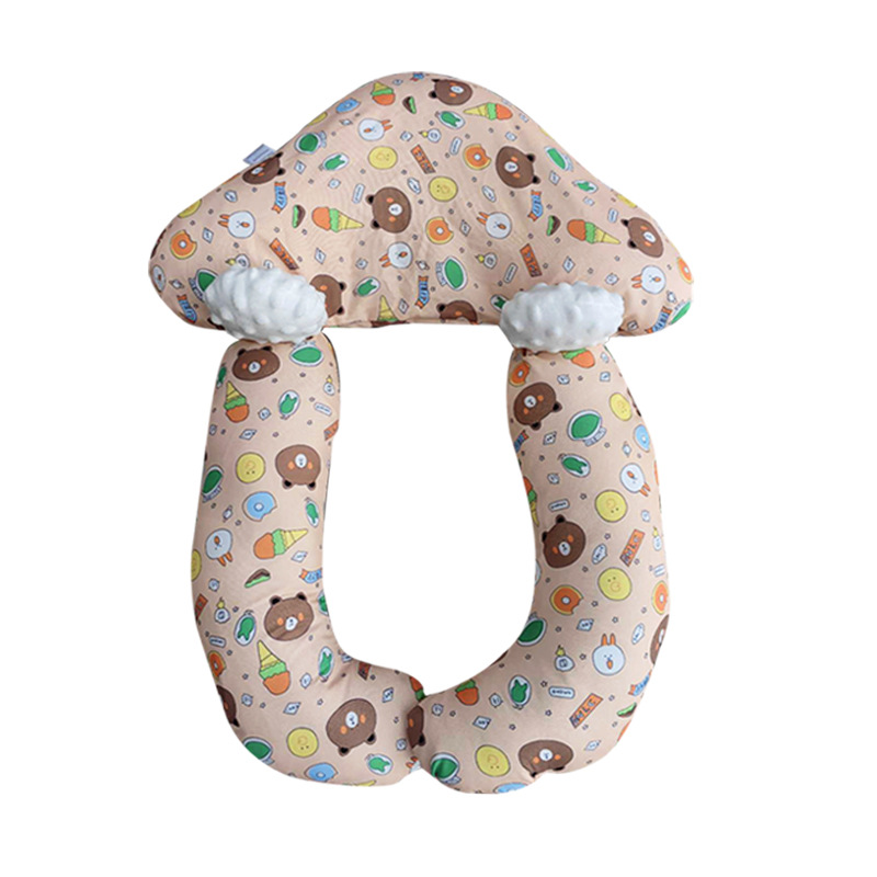 Newborn Baby Stereotype Pillow Baby 0-3 Years Old Children Sleep Security Artifact Pillow Comforts and Corrects Partial Head