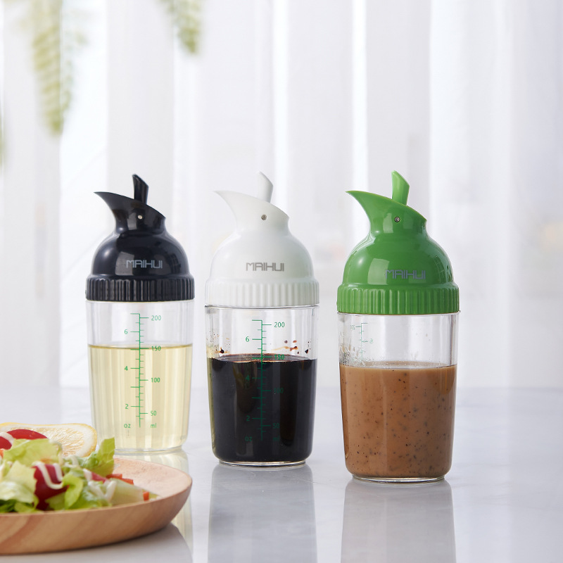 Kitchen Seasoning Bottle Leak Proof Sealed Soy Sauce Pot Vinegar Bottle Bag Cap Seasoning Bottle Oil Bottle Seasoning Bottle Salad Seasoning Bottle