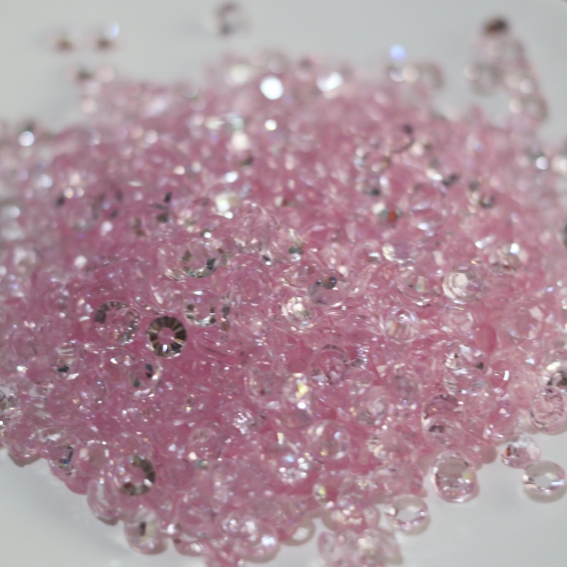 6mm flat diamond acrylic Diamond transparent nude Diamond wishing bottle nail beauty Live shop pot Goka epoxy filler diy