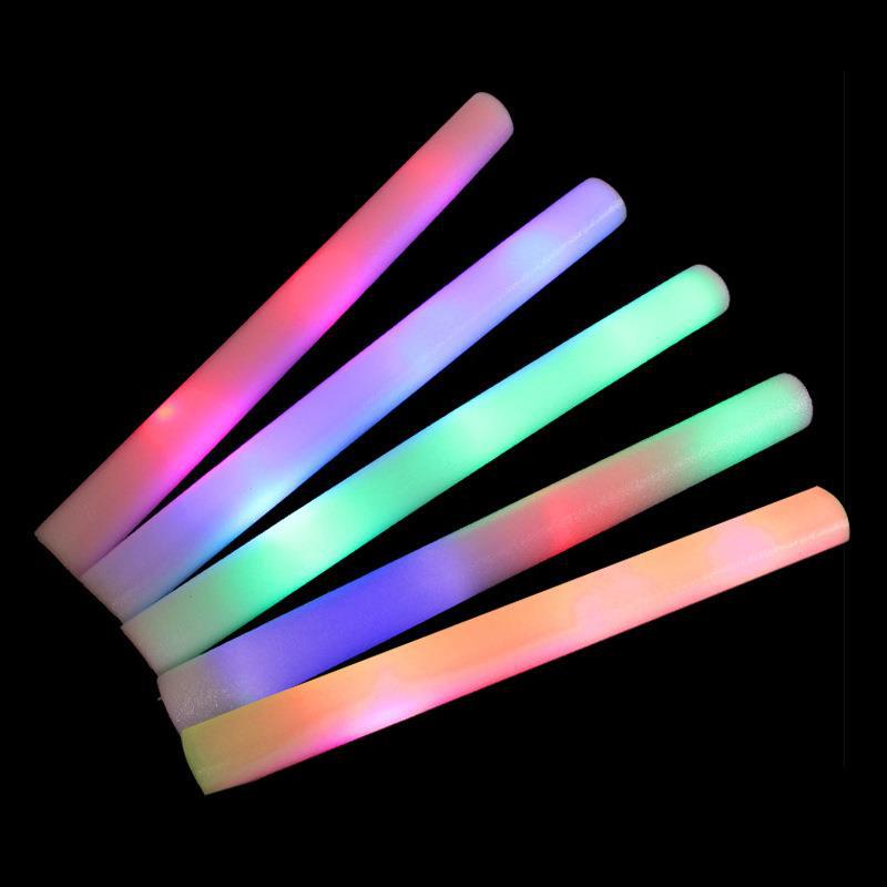 Светящаяся красочная губка Stick Концерт развеселить пены светящаяся палочка Красочная светодиодная светящаяся палочка флэш-пена