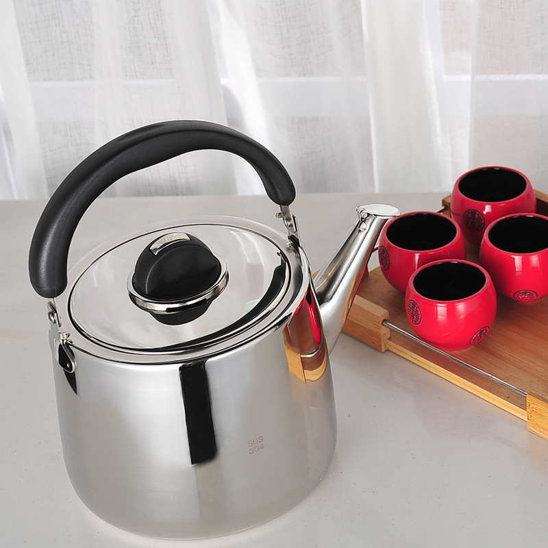 European-style oblique pot wholesale stainless steel thickened household kettle induction cooker gas stove universal whistle kettle
