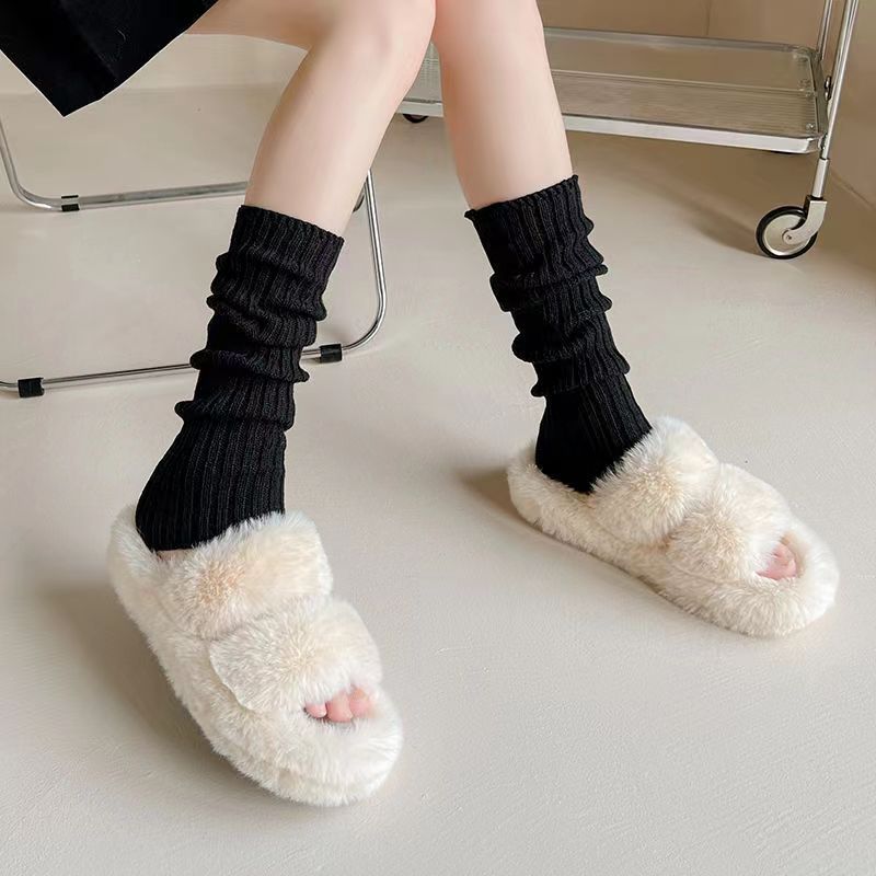 Very cool! jk knitted socks Harajuku style y2k sweet Japanese college style spring and autumn mid-tube socks for women