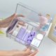 Eyelash storage box with lid dustproof transparent acrylic eyelash desktop storage box for eyelash beauty shop
