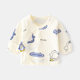 Newborn Baby Inner Clothes Boneless Pure Cotton Spring and Autumn Velcro Half-back Pajamas Full Moon Monk Clothes Baby Top