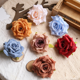 Diamond Rose Head About 9cm Corner Rose Head Wedding Scene Arrangement DIY Homemade Background Wall Flower Material