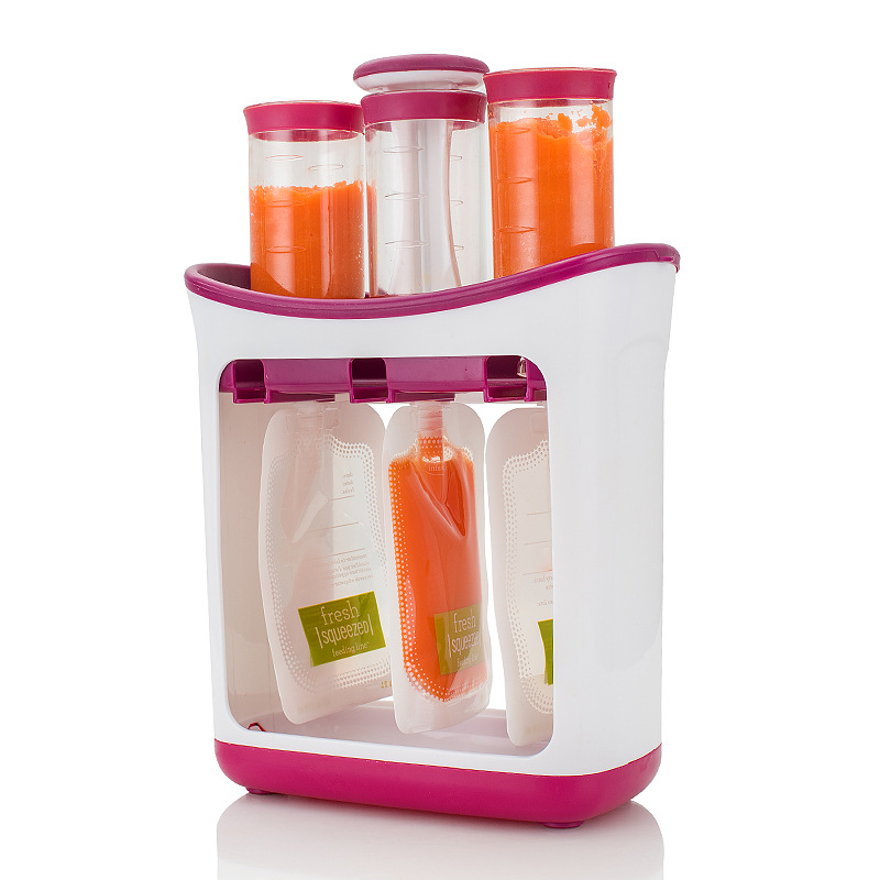 Children's puree squeezer household kitchen dispenser food supplement making manual baby food supplement storage bag food supplement machine