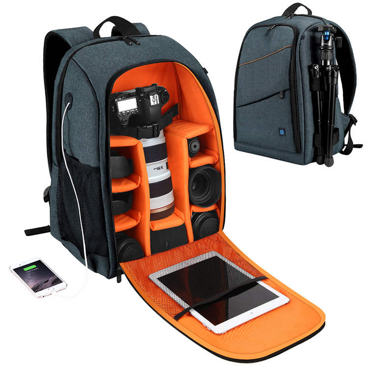 PULUZ fat cow camera backpack waterproof camera bag large capacity factory direct digital camera storage bag