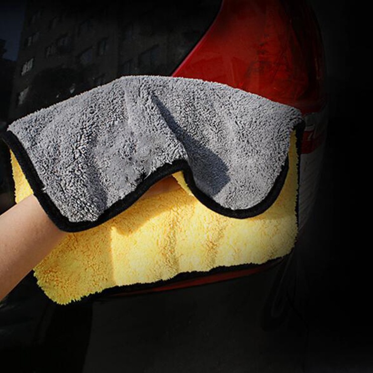 High density coral car wash interior absorbent towel thick large technology soft double-sided car special cloth wholesale
