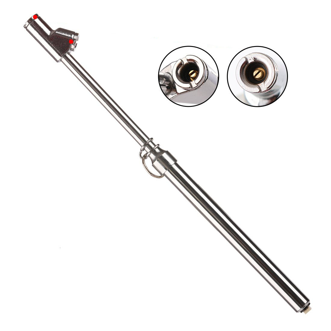 Silver tire pressure gauge tire pressure gauge car tire tire pressure monitor