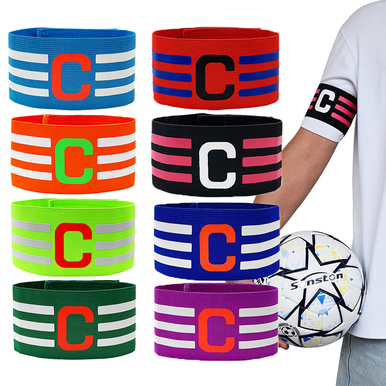 New football game captain armband armband group armband armband c armband C wordmark paste winding