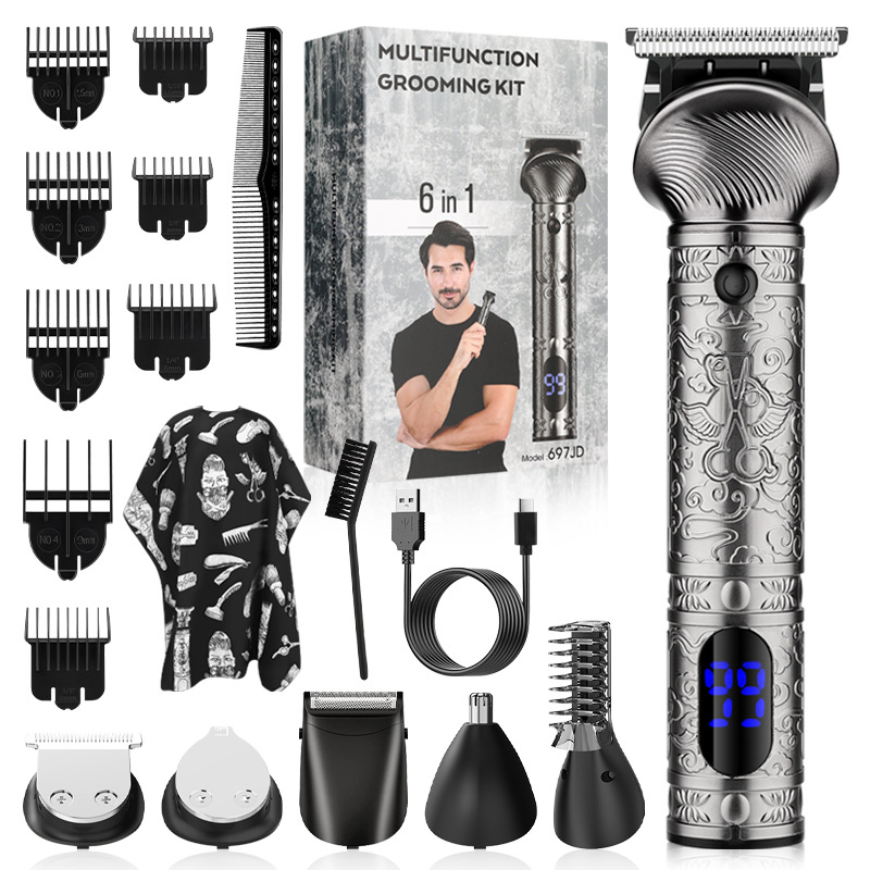 Men's Household Electric Shaver Amazon New Multi-function Hair Changing Hair Cutter Nose Hair Cutter Set Razor