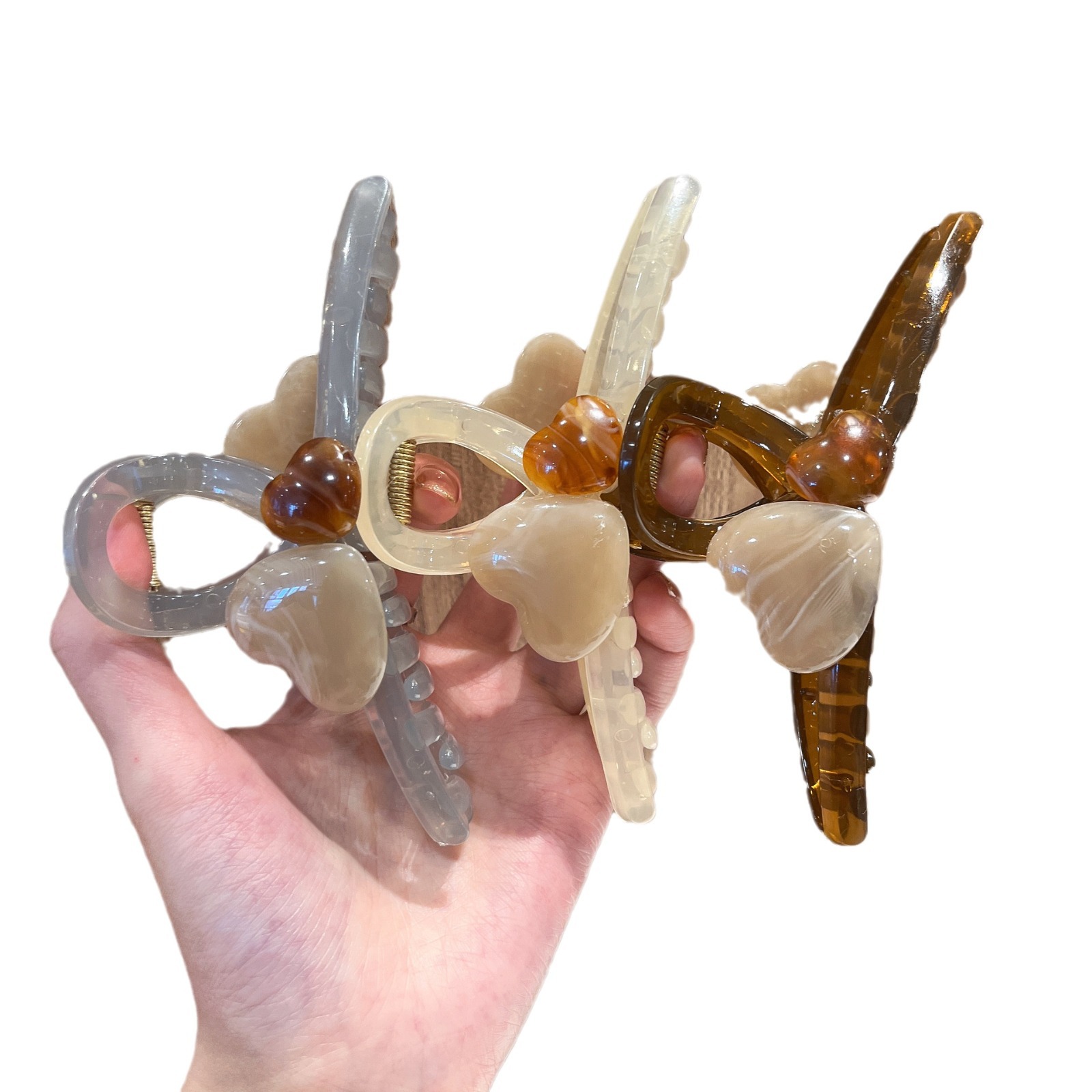 Back of Head Large Grab Clip Shark Clip Hair Clip Hair Accessories Disc Hair Ins Advanced Sense Half-Tie Hair Accessories Headwear_voghion.com