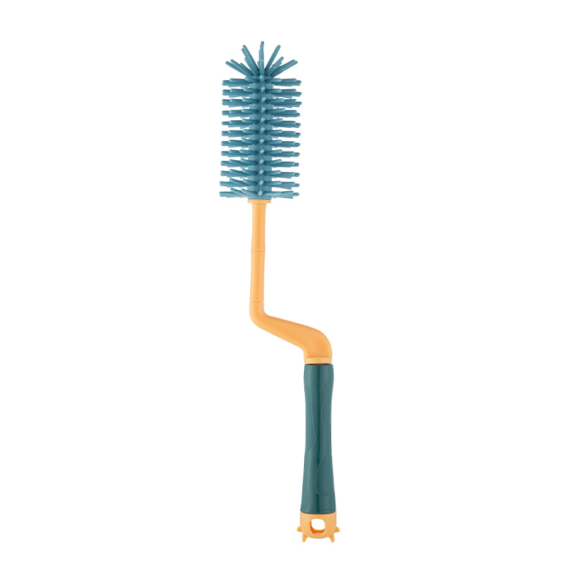Dorado cloth New Baby silicone bottle cleaning brush 360 degree rotating bottle brush nipple brush 2-piece 6328