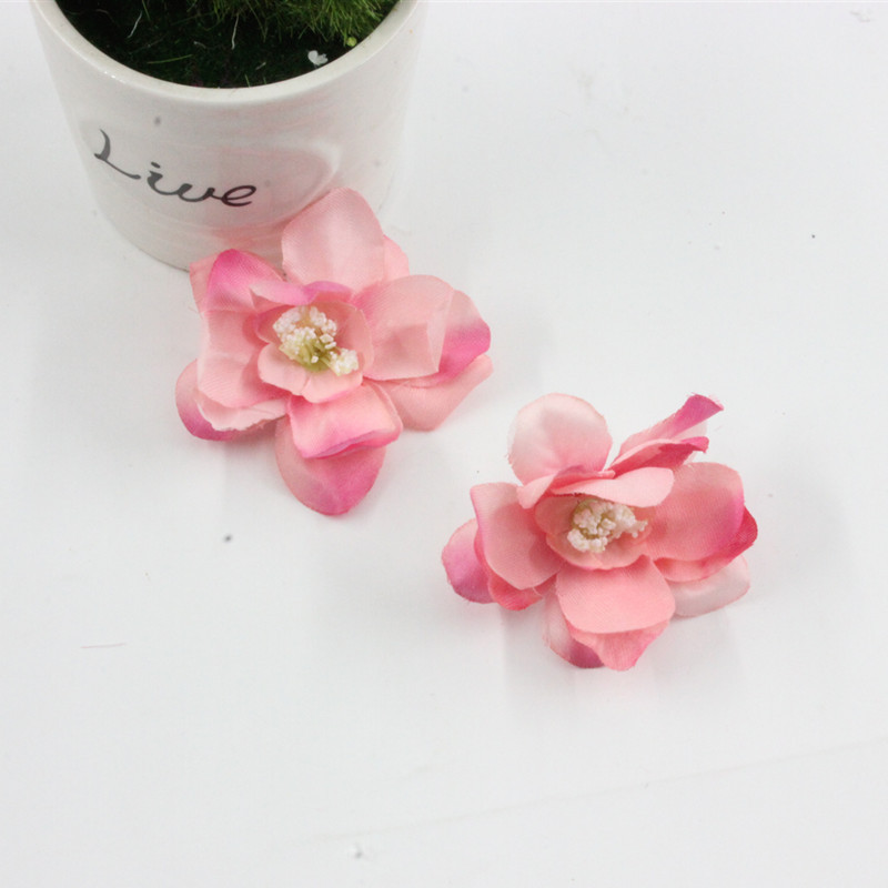 New DIY artificial flower artificial flower orchid delphinium small flower silk flower DIY headdress handicraft production materials