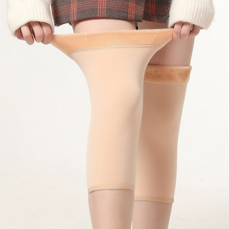 Fleece-lined Thickened Knee Cover Warm Cold-resistant Elastic Joint Leg Cover Anti-slip Old Cold Leg Men's and Women's Winter Knee Cover