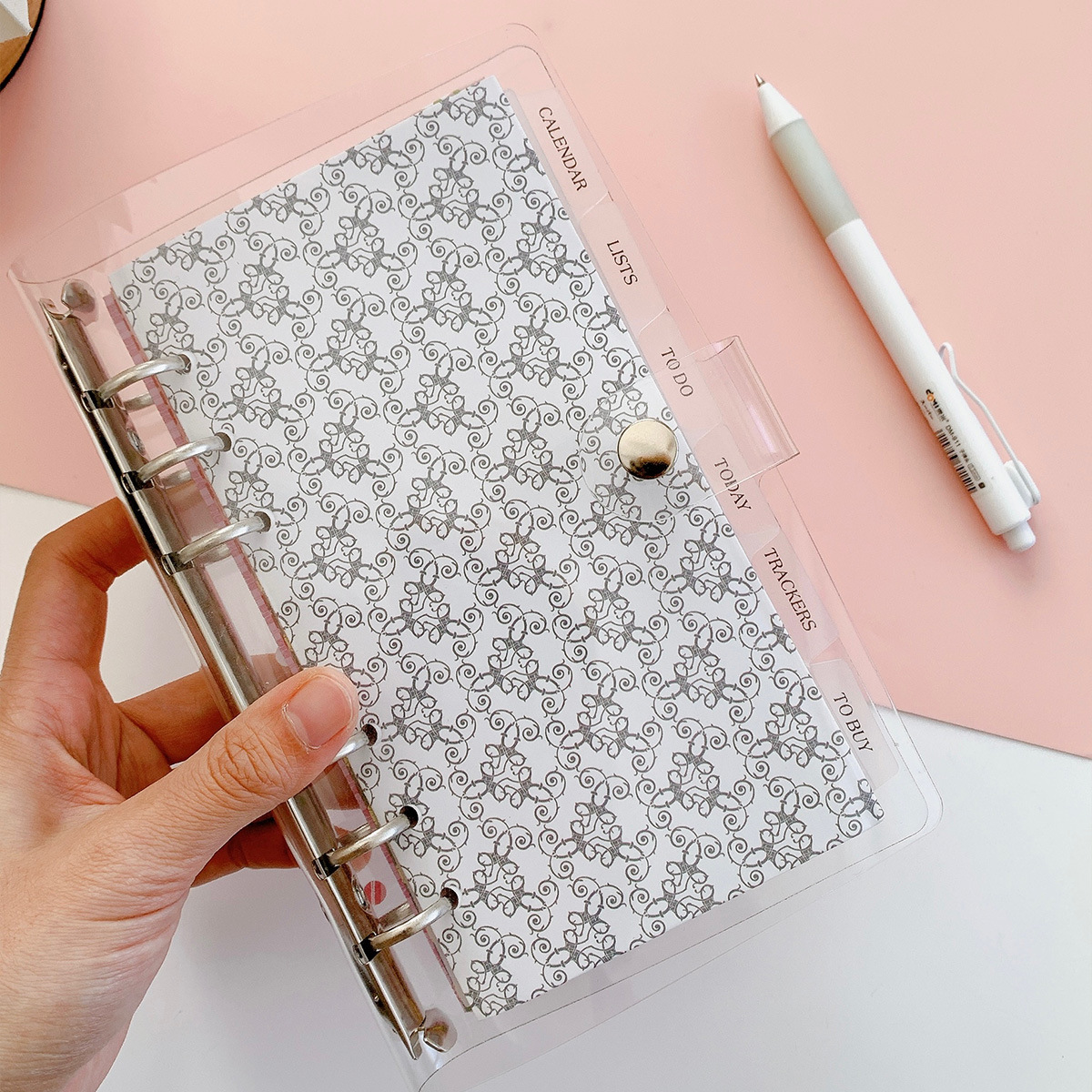 ins loose-leaf folder Journal A5A6PP partition page classification page time planning removable index sticker suit