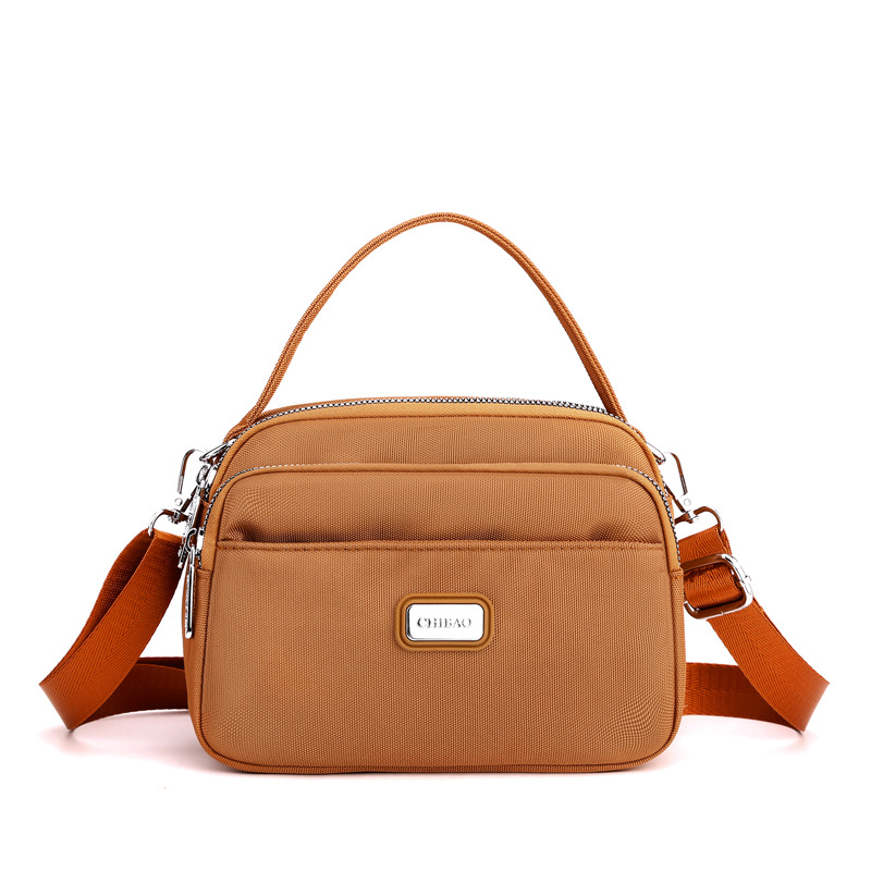 [Manufacturer's supply] new one-shoulder diagonal women's bag portable cloth bag fashion nylon small square bag multi-compartment