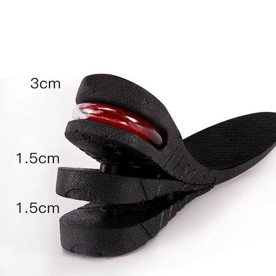Removable Heightening Insoles Air Cushion Women Men's Invisible Inner Heightening Cushion Shock Absorption Students Half Cushion Sports Full Mat Martin