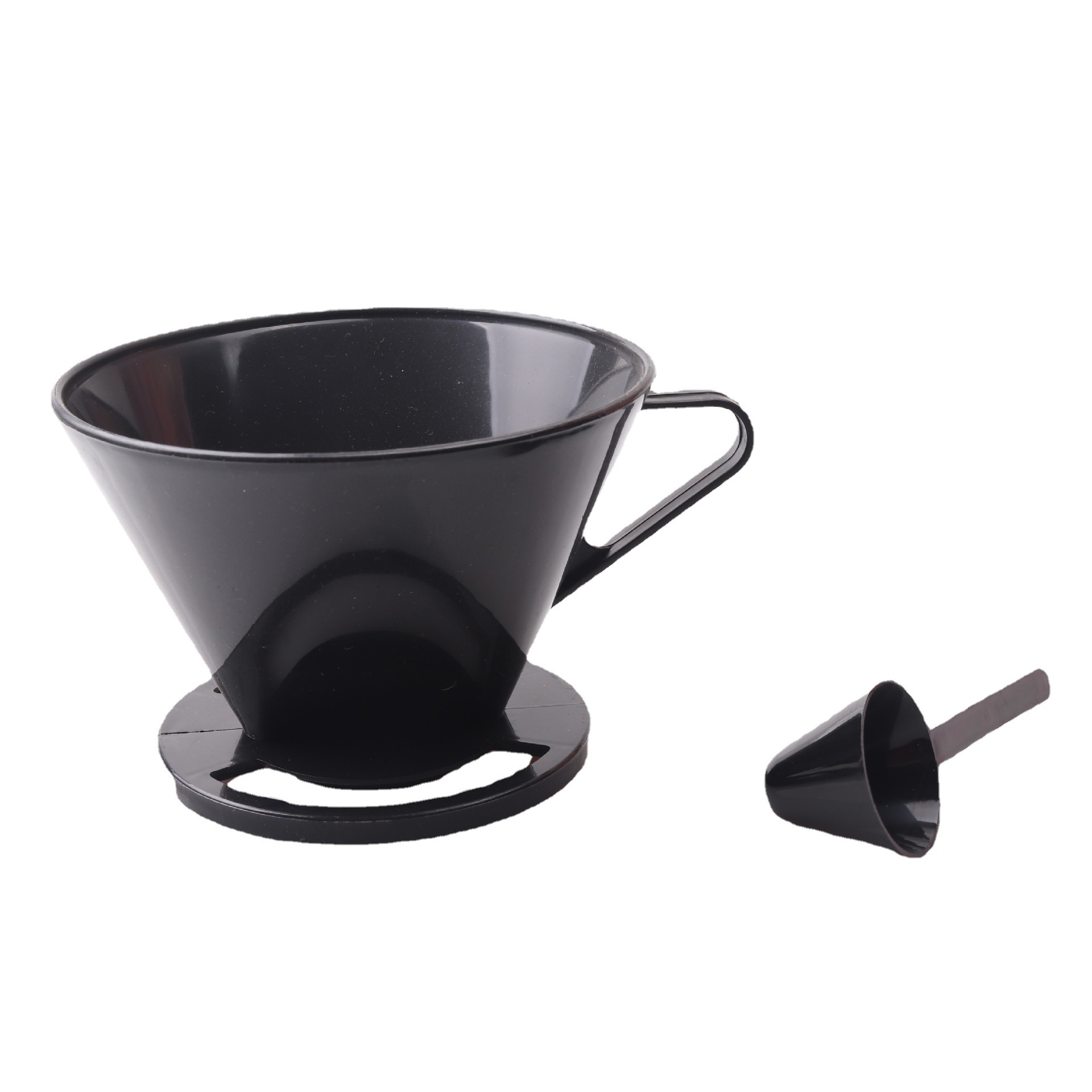 Coffee appliance set frame cone fan drip filter plastic hand coffee filter Cup