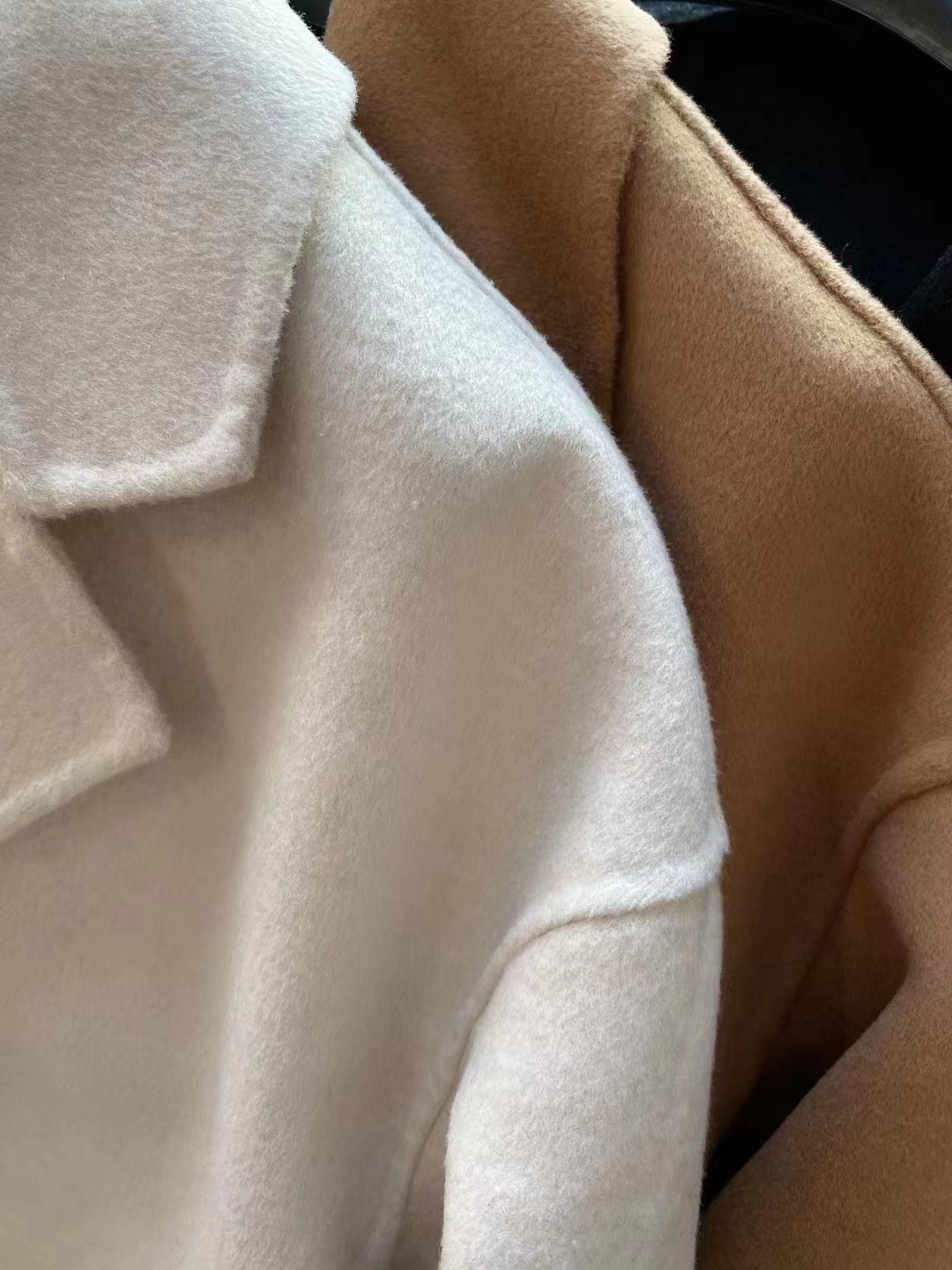 Cappotto magazzino trasparente Dongdaemun cappotto di lana double face di alta qualità da donna cappotto di lana di media lunghezza largo in stile coreano alla moda_voghion.com